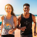 Various custom tank tops